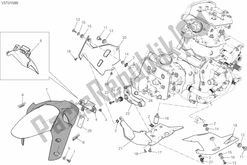 All parts for the 34b - Fairing of the Ducati Multistrada 1200 ABS Thailand 2017